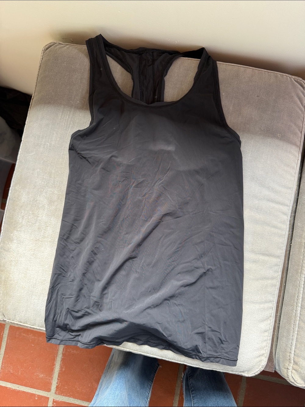 lululemon athletica Black Racerback Tank Top